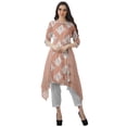 thumbnail image 2 of Moomaya Ensemble Tunique Indienne Haut et Pantalon Manches 3/4 Imprimé Kurta Kurti de Designer pour Femmes, 2 of 6