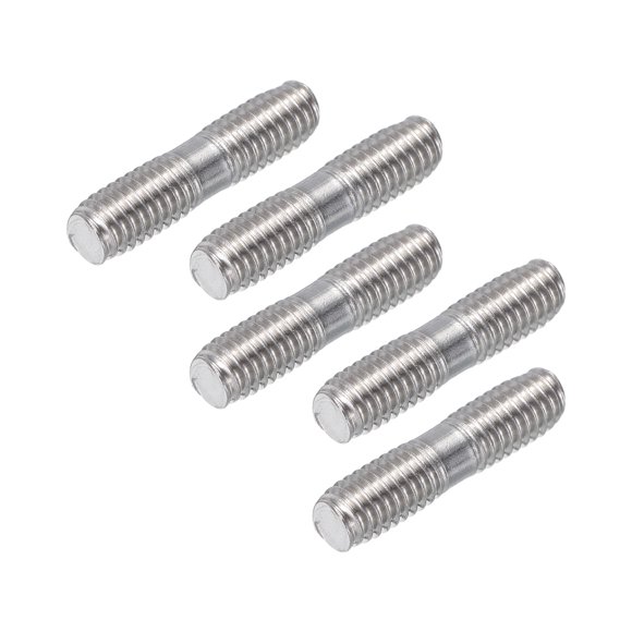 Unique Bargains M6x25mm Pushrod Connector 304 Stainless Steel Rod Linkage for RC Boat,5pcs