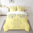 thumbnail image 2 of Erosebridal Love Heart Print Bedding Full Size, Romantic Valentines Comforter Sets with Sheets, Yellow, Reversible, 2 of 5