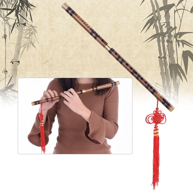 Pluggable Bitter Bamboo Flute Dizi Traditional Handmade Chinese Musical Woodwind Instrument Key of G Study