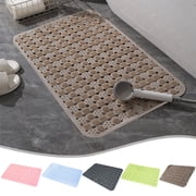 Sentmoon Absorbent Bath Mat Bath Rugs Non Slip Bath Mat Shower Floor Pad with Massage Dots Waterproof Fast Dry Plastic Bathroom Rug for Tub Security Opposition Fatigue