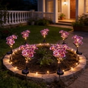Yrmaups Solar-Powered Outdoor Lights for Garden Decor, Waterproof Lawn Lights, Reusable Solar Garden Lights for Yard, Patio, Pathway, Landscape