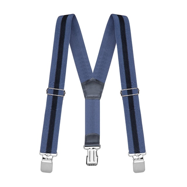 Buyless Fashion Bretelles Texturées Robustes pour Hommes avec Sangles Ajustables de 48 Pouces et Largeur de 1 1/4 Pouce en Dos en Y. Fabriquées avec un Matériau Élastique durable, des Pinces Métalliques Robustes et un Passe-Partout en Cuir pour Plus de style. Idéal pour les Accessoires pour Hommes, les occasions Formelles et Semi-Formelles, Y Compris les Mariages, les Tenues de Travail et les Fonctions Scolaires.