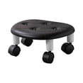 thumbnail image 3 of GROWTH TANK Low Roller Seat Stool Sturdy Portable Shoe Stool Seat Library Kitchen Garage black, 3 of 9