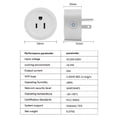 thumbnail image 1 of Smart Metering Socket Voice Control Remote Control US Plug 10A Direct Connection Wifi Metering Socket Cozylife, 1 of 5