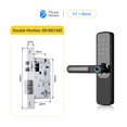 thumbnail image 2 of Door Lock, TTlock App Smart Fingerprint Door Lock Smart Digital APP Keypad Code Keyless Electronic Door Lock ,Easy to Install, 2 of 5