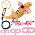 thumbnail image 2 of Qocolhg Lizard Leash Escape Proof Adjustable Harness for Bearded Dragon Leopard Gecko Iguana, Reptile Leash Lightweight Polyester Outdoor Walking Rope for Small Reptiles, 3 Sizes S/M/L, 2 of 6