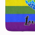 thumbnail image 3 of Gay Pride Love Wins Mosaic Heart Bath Mat Machine Washable  Anti-fatigue Memory, 3 of 4