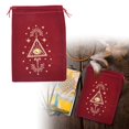 thumbnail image 1 of Modern Tarot Card Storage Pouch Flannel Drawstring Bag For Organizing Divination Accessories And Small Items Universal Home Textile Storage, 1 of 3
