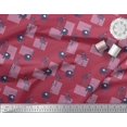 thumbnail image 2 of Soimoi Poly Crepe Fabric Bird,Coconut Tree & Elephant Kids Decor Fabric Printed Yard 52 Inch Wide, 2 of 3