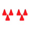 thumbnail image 1 of maskred 3pack/lot Soccer Training Cones For Road Safety - Highway Reflective Red 23cm 2Set, 1 of 6