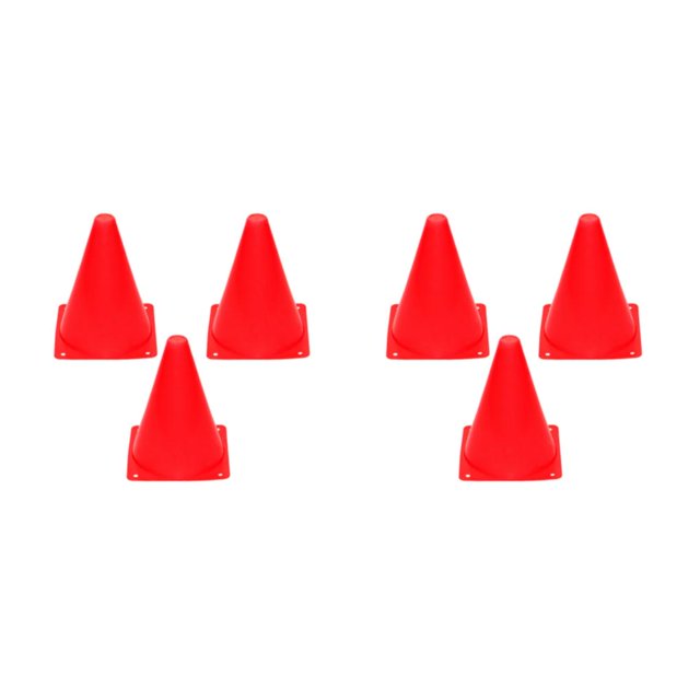 maskred 3pack/lot Soccer Training Cones For Road Safety - Highway Reflective Red 23cm 2Set