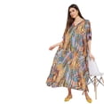 thumbnail image 3 of Caftans Longs pour Femmes Grande Taille Robe Caftan Robe de Soirée Fête Été Plage Robe d'Été Manches Kimono Longues Robes Décontractées en Ligne, 3 of 7