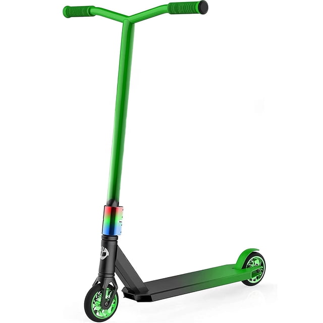 TOYTEXX STPRO200 Trottinette Freestyle avec Compression HIC et Roulements ABEC-9 pour Enfants et Adultes – Vert