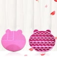 thumbnail image 4 of Boc Brushes Drying Rack Multi-hole Portable Storage Supplies Reusable Makeup Brush Cleaner Mat for Dresser, 4 of 10