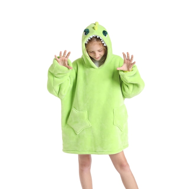 Pudcoco Chandail à Capuchon Universel Chaud Mode Imprimé en Laine de Vison Vêtements d'Intérieur