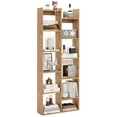 thumbnail image 1 of Gymax 11-Tier Bookcase w/Anti-Tipping Kits Wood Display Shelf Tree-Shaped Bookshelf Natural, 1 of 10