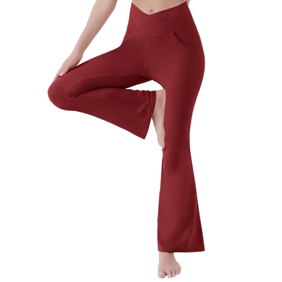 Ketyyh-chn99 Lounge Pants Women 2024 Yoga Clothes Women's Pants Stretch Ankle Sweatpants for Golf Athletic Lounge Trousers Wine,XL