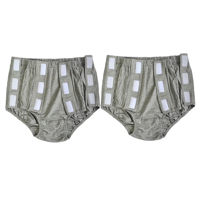 Esquirla 2x Washable XXL Male Adult Diaper Pant Reusable Cloth Incontinence Underwear