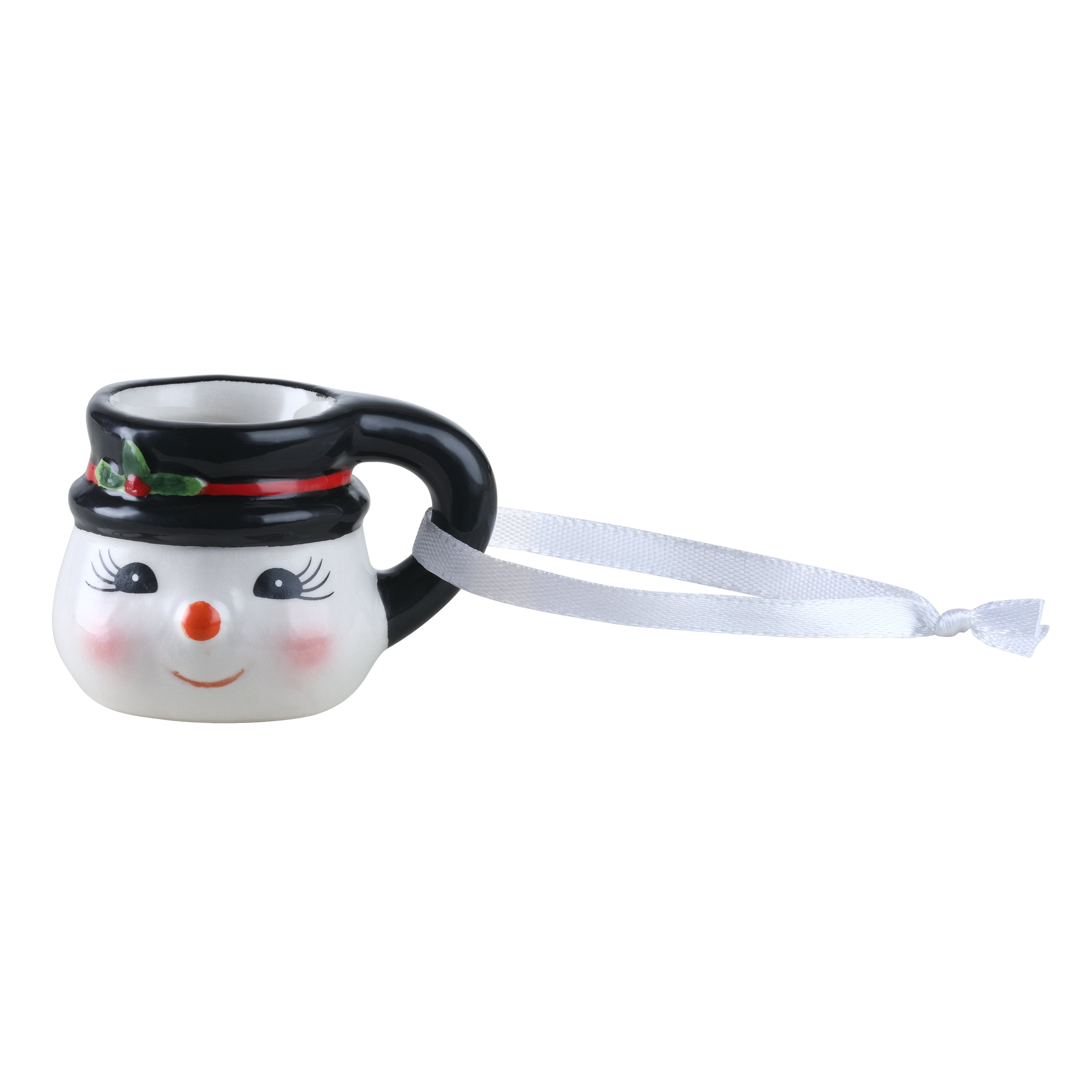 MINI SNOWMAN MUG ORN