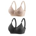 thumbnail image 1 of Timegard 2 Pc Bras Summer for Women Adjustable Strap Lace Full Coverage Wirefree Comfortable Everyday Bra, 1 of 3