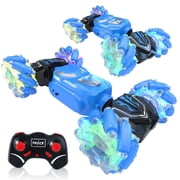 YIMWNYI Stunt Car Toys 4WD Remote Control Car Gesture Sensor Rotating Vehicle with Lights, Deformable RC Truck, 360-Degree Tumbler, Excellent Durability, Ideal Gift for Holidays