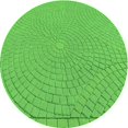 thumbnail image 1 of Ahgly Tapis d'Intérieur Lavable en Machine Carré Transitionnel Vert Émeraude, 3 Pieds Carré, 1 of 7