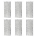 Tnarru 6Pcs Filtre de remplacement pour filtre à micro-ondes,Astuce,Facile à installer,Remplacer,Ecran de mesh en aluminium pour W10208631A