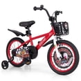thumbnail image 1 of Costway Vélo 16 Pouces pour Enfant de 4 à 7 Ans avec Guidon et Selle Réglables en Hauteur, Frein à Main, Rouge, 1 of 10