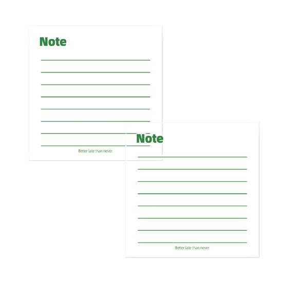 Assorted Sticky Notes 2-Pack – Note Style, 50 Sheets Each, 2.95X2.95 inch Lined Memo Pads, Strong Adhesive for Schol, Home, Office organization