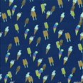 thumbnail image 1 of Ahgly Company Tapis d'Intérieur Lavable en Machine Carré Bleu Acier Transitionnel, 4 Pieds Carré, 1 of 7
