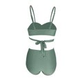 thumbnail image 4 of Gupgi Female  Spaghetti Strap Bikini Tops+ Leopard Print Bikini Panties, 4 of 4