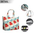 thumbnail image 2 of Colorful Ice Cream Dessert Print Travel Tote Bag Multipurpose Weekender Bag with Large Capacity Adjustable Strap, Ideal for Summer Outings Business Travel, 2 of 5