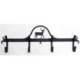 thumbnail image 1 of Village Wrought Iron CB-3 Wall Mounted Wrought Iron Coat Rack-Hooks - Deer Silhouette, 1 of 1