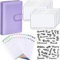 thumbnail image 1 of MesaSe A6 Notebook Binder Budget Planner Organizer Cover Pockets Cash Wallet PU Leather, 1 of 9