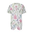 thumbnail image 4 of Ensembles d'Entraînement pour Femmes 2 Pcs Mode pour Femmes Blouse à Col Rond Hauts à Manches Courtes Shorts Ensembles de Tenue Décontractée Ensembles de Détente d'Été pour Femmes en Liquidation, 4 of 5