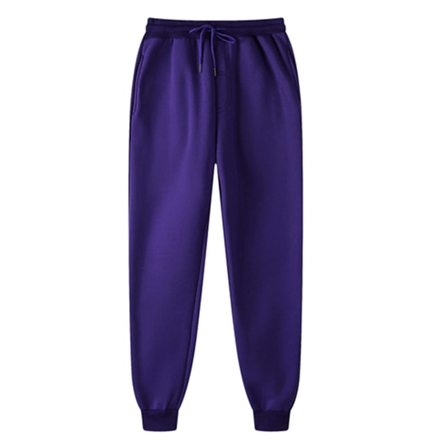 Yuyuzo Sweatpants for Women High Waisted Drawstring Joggers Pants Solid Color Fleece Lined Trousers
