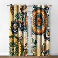 thumbnail image 4 of Nature Curtains Landscape Theme Window Drapes with Spring Forest Lake Mist Mountain Scenery Scene Design Print Pattern Rod Pocket Curtains for Bedroom Living Room Office 2 Panels 52 x 63 Inch, 4 of 6