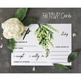 thumbnail image 5 of Inkdotpot 50 Cartes Vierges RSVP avec Enveloppes Blanches - Carte de Réponse Style Verdure - RSVP pour Mariage - Souper de Répétition - Shower de Bébé - Shower Nuptiale - Invitations de Fête de Fiançailles, 5 of 5