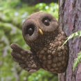 thumbnail image 3 of Garden Decor Tree Owl Decor Outdoor Owl Yard Sculpture Resin Owl Statue Tree Decor, 3 of 10