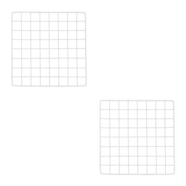 Transemion Portable Pet Playpen Panel Cage Fence Metal Guinea pig Wire plain white Grid 2Set