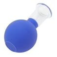 thumbnail image 4 of Unique Bargains 1 Pc Convenient Cupping Facial Tools for Beauty Parlor 0.79" Blue Silicone Glass, 4 of 5