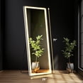 thumbnail image 2 of EDX Rectangle 71"x 26" LED Full Body Mirror, 3 Color Lighting, Free Standing Wall-Mounted for Home, 2 of 7