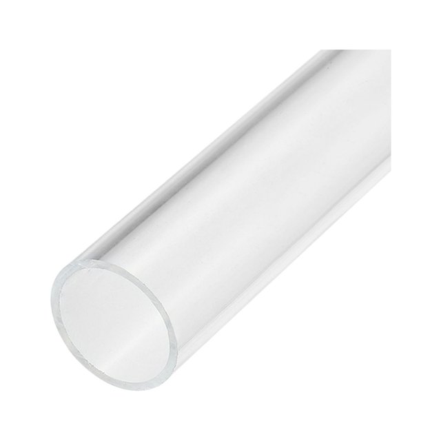 Unique Bargains Tuyau Acrylique Transparent Rigide Tube Rond 26mm ID 30mm OD 6 Pouces pour Lampes et Lanternes Système de Refroidissement par Eau