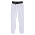 thumbnail image 1 of RKSTN Mens Pants Fashion Drawstring Elastic Waist Solid Color Casual Sweat Length Pants Soft Comfortable Workout Pants, 1 of 4