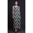 thumbnail image 2 of Bimba Robe Longue Décontractée en Rayonne Florale pour Femmes Bretelles Spaghetti Maxi Robe d'Été-TTTG, 2 of 4