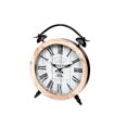 thumbnail image 1 of Vintage Wood And Metal Table Clock, 1 of 3
