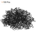 thumbnail image 3 of Unique Bargains Paper Clip Coated Letter P Shape Alphabet Clips Bookmarks, Black, 100 Count, 3 of 6