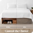 thumbnail image 4 of Bare Home Jupe de Lit Double Brossage - Premium 1800 Collection - Retombée de 15 Pouces - Très Grand Simple, Taupe, 4 of 4