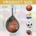 thumbnail image 2 of Single Mesh Ball Bag for Basketball Soccer & Volleyball, Drawstring Trial Storage Mesh Bag, Lightweight Net Storage with Zipper, Suitable for Men, Women & Athletes, 2 of 6